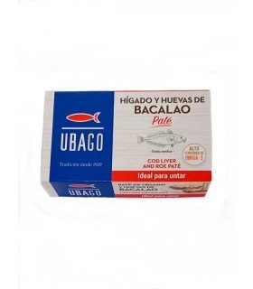 Paté de hígado y huevas de bacalao Ubago 115 g