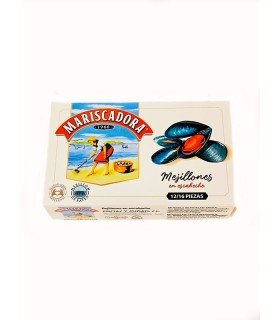 Mejillones pequeños en escabeche Mariscadora (12-16) uds) 110 g